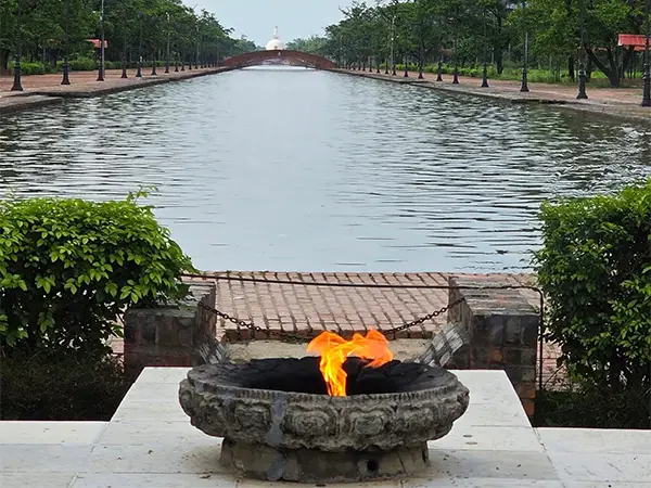 flame of peace - Lumbini