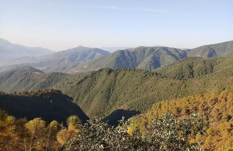 Champadevi hiking view
