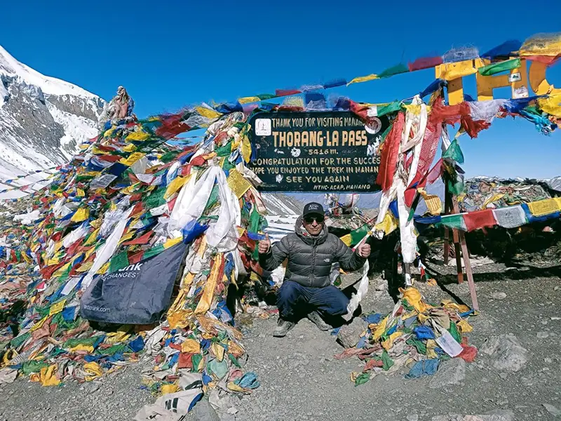 Thorangla Pass 5416m.